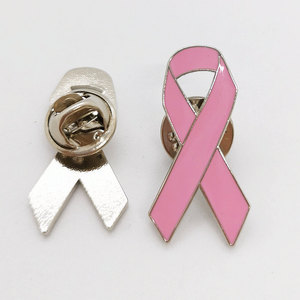Insignias de Concientización sobre el Cáncer de Mama con Listón Rosa, Insignias de Concientización sobre el SIDA con Listón Rosa, Pines de Esmalte, Venta al por Mayor en China - Product Image 3