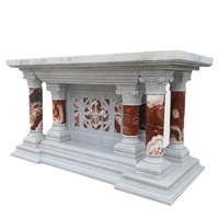 Décoration d'intérieur, style classique naturel et simple, statue de cheminée en marbre, sculpture de cheminée à vendre