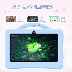 Tablette PC pour enfants <span class=keywords><strong>WiFi</strong></span> BDF 7 pouces la plus récente de 2025 avec étui en silicone portable, 1 Go + 16 Go, 2500 mAh Android 8.1 Quad Core - Product Image 3