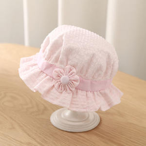 Chapeau seau de soleil en coton mignon pour nouveau-né garçons infantile ours casquette de Baseball Protection UV pour bébé de <span class=keywords><strong>0</strong></span> à 8 <span class=keywords><strong>mois</strong></span> - Product Image 2