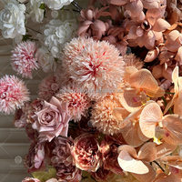 Arche de fleurs en soie avec structure métallique suspendue Sunwedding, couleur personnalisable pour la décoration de mariage, solution tout-en-un