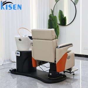 Sillón de Peluquería Eléctrico Reclinable KISEN, Cómodo, para Lavado de Cabello, Spa Capilar, Masajes y Champú - Product Image 3