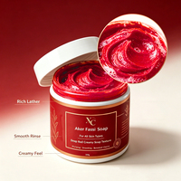 Savon Nettoyant en Profondeur OEM/ODM pour une Peau Douce et Lisse, Savon Moussant Noir du Maroc avec Poudre d'Aker Fassi