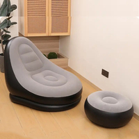 Canapé gonflable de loisirs tendance, ensemble de canapés paresseux, lit inclinable pliable d'extérieur, siège moelleux, tabouret Tatami, chaise de chambre