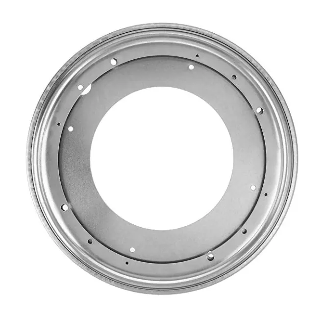 Galvanized Sheet 12 Inch 360 Degree Round Hollow Turntable Bearing Lazy Susanテーブル回転プレート