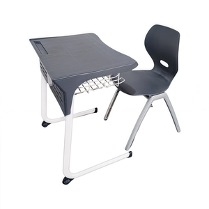 OEM ODM Moderner Komfortabler Ergonomischer Schreibtisch und Stuhl Set mit Buchhalter für den Klassenraumgebrauch - Product Image 2