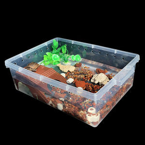 Vente en gros Boîte d'élevage de reptiles Araignée Lézard Gecko Hamster Serpent Tortue Beetle Boîte d'élevage Transparent Pet House - Product Image 3
