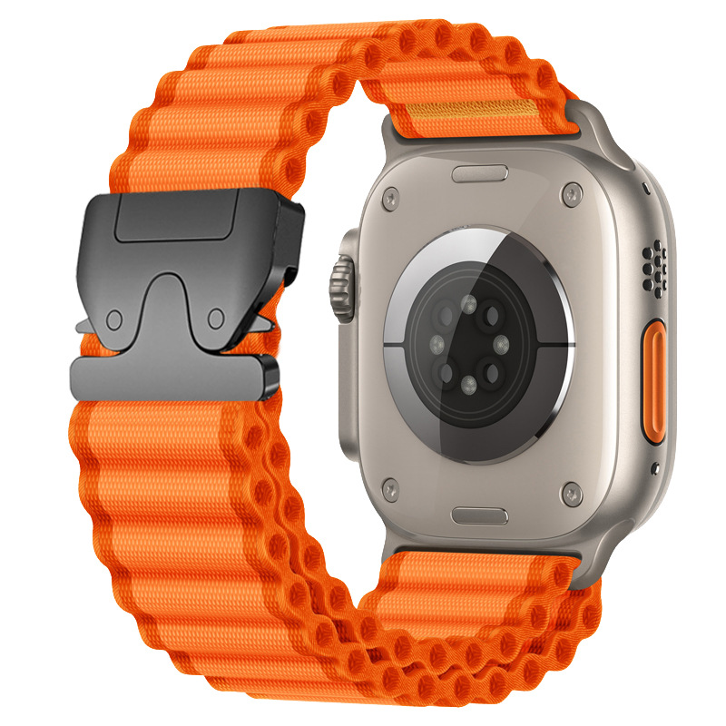 Orange-black buckle