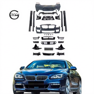 Pare-chocs de voiture F06 pour <span class=keywords><strong>BMW</strong></span> Série 6 Gran Coupé 2011+ F06 F12 F13, kit carrosserie MT M Sport, pare-chocs avant, jupes latérales, pare-chocs arrière, kit F06 - Product Image 1