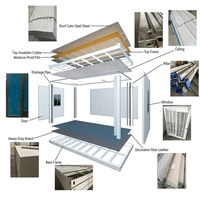 Maison conteneur pliable en Z, épaissie, moderne, préfabriquée, portable, mini, modulaire, démontable, en kit, respirante, pour école, complète