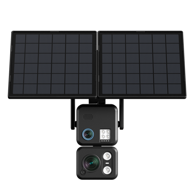 KAANKSY AI AOV Solar Surveillance Cameras 4G 24/7 Recording Outdoor 20X Zoom Auto Tracking 16W Solar Panel IP66 Two-Way