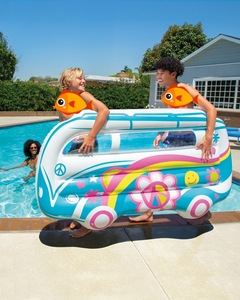 <span class=keywords><strong>INTEX</strong></span> 58728 GROOVY VAN FLOAT, <span class=keywords><strong>Colchoneta</strong></span> Inflable para Piscina con Diseño de Camioneta de Dibujos Animados, Capacidad de 100 kg, Material de PVC, Fácil de Usar, para Fiestas en la <span class=keywords><strong>Playa</strong></span> y la Piscina - Product Image 3
