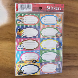 Wholesale Customized Name Stickers Full-color Printed Cartoon Patterns Self-adhesive Name Stickers