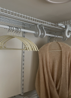 Organisateur de vêtements modulaire en métal, grande capacité, mural, écologique, durable, pour salle de bain, garage, chambre d'hôtel, armoire de cuisine