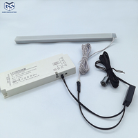 Interrupteur intelligent à détecteur de mouvement LED DC12V-24V, détection de présence humaine avec distance de détection de 2-4m et câble de 2m pour l'éclairage d'armoires