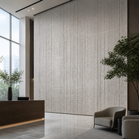 Panneau de revêtement mural flexible en pierre MCM, grain de bois découpé à la scie, ultra-mince 2-3 mm, léger, ignifuge, pour façade extérieure et mur intérieur