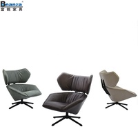 Fabriqué dans le guangdong, fauteuil pivotant en cuir italien vintage, couleur personnalisée, pour hôtel 5 étoiles