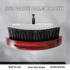 Cepillo de Pelo de Madera con Cerdas de Nailon Suaves y Curvadas en 360 Grados, Personalizado, para Hombre, Promocional, Forma Ovalada, Cuidado Personal - Product Image 2