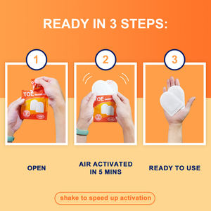 世界のバイオ空気活性化自己発熱過去8時間保温使い捨て足つま先足インソールウォーマーパッチパック屋外ヒーター - Product Image 4