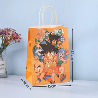 Sacs à cadeaux Dragon pour les fournitures de fête d'anniversaire, sacs à cadeaux Son Goku pour les décorations de fête d'anniversaire pour enfants de dessins animés