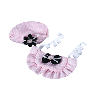 Encaje perro gato pañuelo Collar Vintage bufanda con Bowknot perla mascota babero perro collar corbata Noble perro - Product Image 4