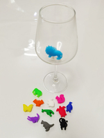 Marqueur de verre à vin en silicone personnalisé Bouchon d'accessoire de barre parfait pour boire pour l'industrie alimentaire et hôtelière