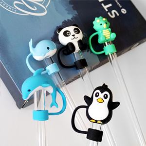 Cubierta antipolvo de silicona de 10 mm personalizada al por mayor con diseño lindo para vasos de hielo y accesorios para bebidas - Product Image 3