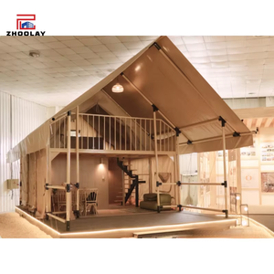 เต็นท์หรูหราสำหรับ<span class=keywords><strong>ครอบครัว</strong></span>หลายคนในที่ลึกของป่า พร้อมห้องใต้หลังคาแบบโรงแรมสองชั้นในแคมป์สตาร์รี่รีสอร์ท - Product Image 6