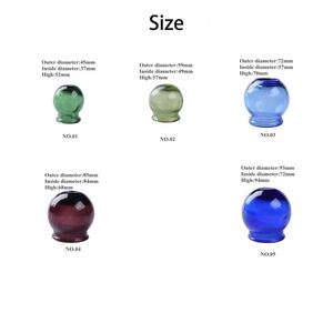 Ensemble de ventouses <span class=keywords><strong>en</strong></span> <span class=keywords><strong>verre</strong></span> colorées, 5 tailles, pour thérapie par ventouses, ventouses <span class=keywords><strong>Hijama</strong></span>, ventouses traditionnelles chinoises pour massage - Product Image 3