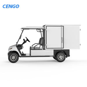 Özelleştirilebilir 2 kişilik elektrikli Golf arabası, yükleme platformu ile sertifikalı 48v elektrikli gıda dağıtım sepeti - Product Image 5