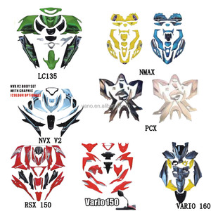 MIO 스포티 오토바이 페어링 카본 파이버 컬러 플라스틱 바디 키트 - Product Image 6