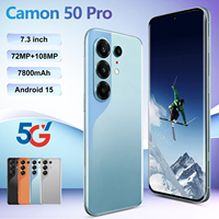 Camon 50 Pro 5G Versión Global, Teléfono Móvil para Juegos, 16GB RAM, 1TB Almacenamiento, Pantalla HD de 7.3 Pulgadas, Android 15, Smartphone al por Mayor