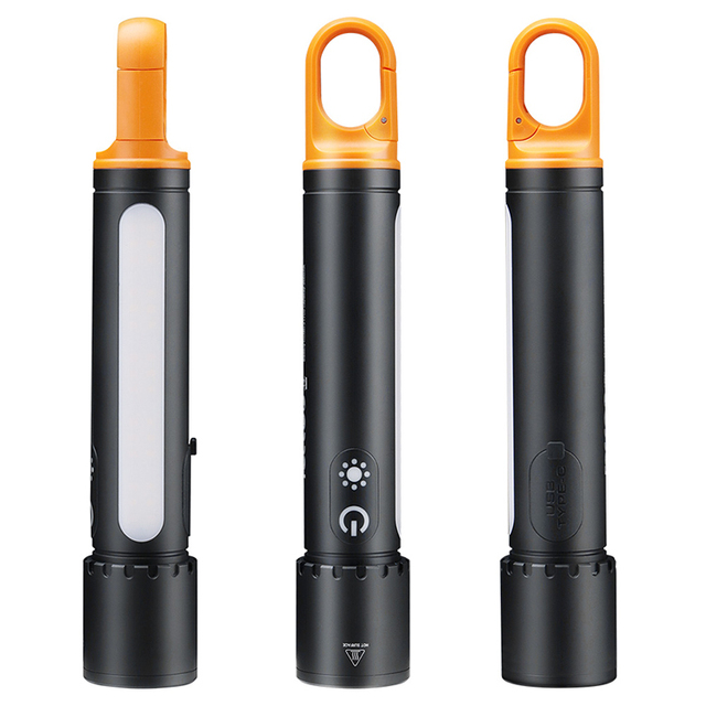 Boruit Camping Flashlight 3500mah 21700 Battery Rechargeable Side Flood Lamp LED Strong Lighting Outdoor Hanging Flash Light