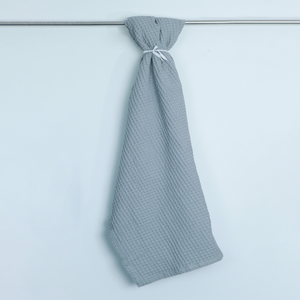 Alta calidad gris claro Melange Waffle tejido tiro acogedor sofá de algodón decoración para el hogar Hotel Oficina - Product Image 1