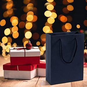 Jewelry <b>Gift</b> Bags Heavy Duty Kraft Paper Bags with Handles <b>Small</b> Shopping Retail Party Eco-friendly Durable Reusable Paper Bag - Product Image 6