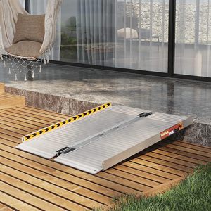 800 lb Capacité de poids 3ft <span class=keywords><strong>Rampe</strong></span> de fauteuil roulant pliante antidérapante Portable Aluminium Pliable Accès à la mobilité Scooters <span class=keywords><strong>pour</strong></span> handicapés - Product Image 2
