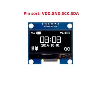 Module OLED 1,3 pouces, écran couleur 128x64 SPI/IIC I2C, communication couleur, module d'affichage OLED LCD LED 1,3 pouces blanc/bleu - Product Image 5