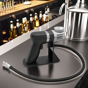 Sigara Gun kokteyl sigara içen kiti ile ahşap cips viski Bourbon hediyeler erkekler için kapalı-açık duman demlik makinesi - Product Image 3