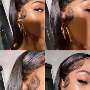 Peluca de Cabello Humano Vietnamita Virgen de 30 Pulgadas, Lisa, con Frente de Encaje sin Pegamento, Pre-Depilada, Pre-Cortada, 13x6 HD, para Mujer - Product Image 5