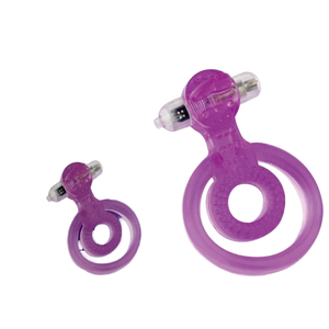 Aphrodisia Dual Rings Vibe Tongue Style Vibrating Penis Ring Delay Eyaculation Erection Enhancer Soft TPE Cock <span class=keywords><strong>para</strong></span> hombres - Product Image 4