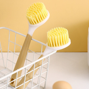 Kitchen Cleaning Brush <b>Long</b> <b>Handle</b> <b>Sponge</b> Brush With Hanging Loop For Sink Stove Washing - Product Image 3