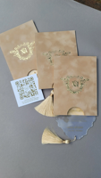 Ensemble d'invitation de douche nuptiale de mariage minimaliste avec enveloppe en velours acrylique RSVP Code QR presse à feuille d'or pour la Saint-Valentin