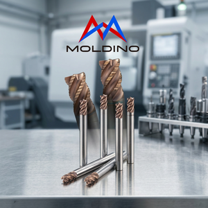 Fraise à queue en carbure à 4 cannelures et hélice de 45° pour ébavurage et fraisage de haute précision, outil de coupe pour usinage CNC, dureté HRC 45-55 - Product Image 2