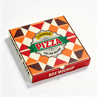Boîtes d'emballage pour pizzas au design créatif, personnalisées, en carton ondulé, pour livraison et envoi, vente en gros