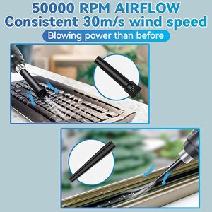 4-in-1 Battery Powered Wireless Handheld Vacuum Cleaner ABS Brushless Motor <b>USB</b> 120W Car Home Portable Wet Dry - Product Image 6