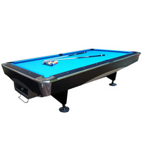 Table de billard de compétition standard de 9 pieds avec ensemble de billard complet et accessoires