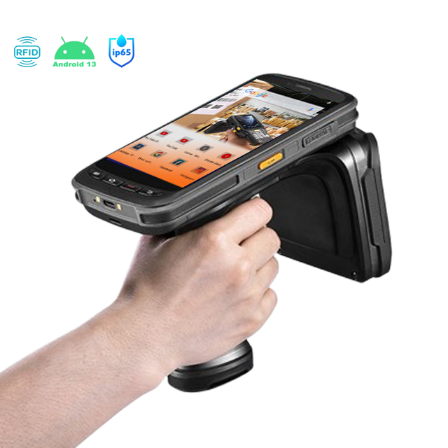 5G Mobile PDA RFID Reader Rugged Handheld Computer 5.2inch Pdas Octa Core 8000mAh Android Phone Barcode Scanner for Warehouse