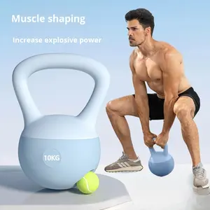 <span class=keywords><strong>Kettlebell</strong></span> en plastique souple pour hommes Home Fitness Household Swing <span class=keywords><strong>Kettlebell</strong></span> Haltérophilie Haltère Squats <span class=keywords><strong>Abdominaux</strong></span> Poids libres - Product Image 2