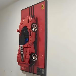 Marco de Fotos de 3.5CM de Grosor Compatible con Bloques de Pared, Marco de Fotos de Aluminio <span class=keywords><strong>Ferrari</strong></span> SP3, Cristal, Porcelana, Dibujos Animados, Espejo - Product Image 3