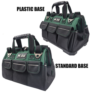 Sacs à outils étanches OEM/ODM à grande ouverture, haute capacité, avec base durable, bandoulière réglable et 15 à 19 poches - Product Image 2